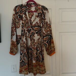 Free People Long sleeve Mini Dress